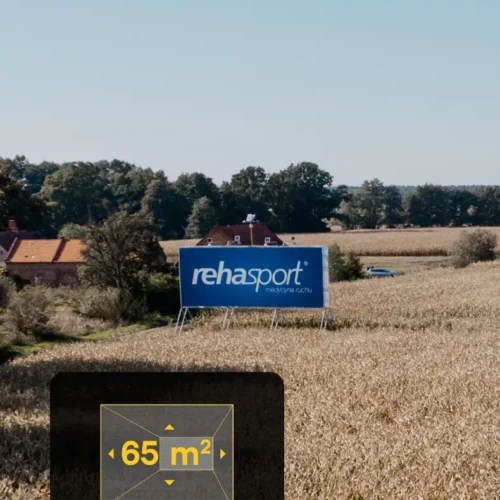 billboard S-5 Krościna Wielka (zachód, widok Wrocław - Poznań), 13 x 5 m.