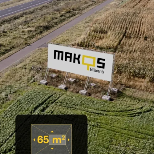 billboard S-5 Krościna Wielka (wschód, widok Wrocław - Poznań), 13 x 5 m.