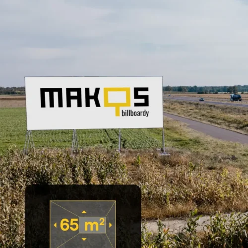 billboard S-5 Krościna Wielka (wschód, widok Poznań - Wrocław), 13 x 5 m.