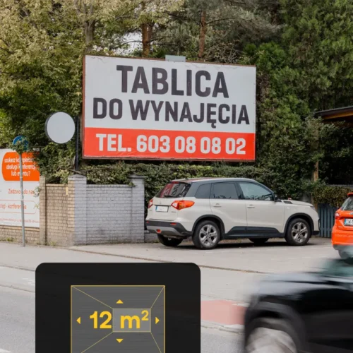 billboard solskiego pierogi ul. Solskiego 28 Wrocław - kierunek Klecina - 5,04 x 2,38 m.