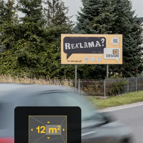 billboard strzelinska zerniki wr ul. Strzelińska Żerniki Wrocławskie - kierunek Wrocław - 5,04 x 2,38 m.