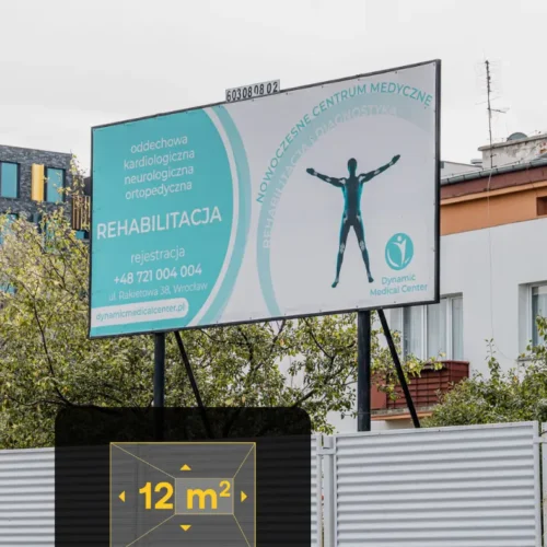 billboardy wrocław przy kaufland ul. Legnicka Wrocław - parking sklepu Kaufland 1 - 5,04 x 2,38 m.