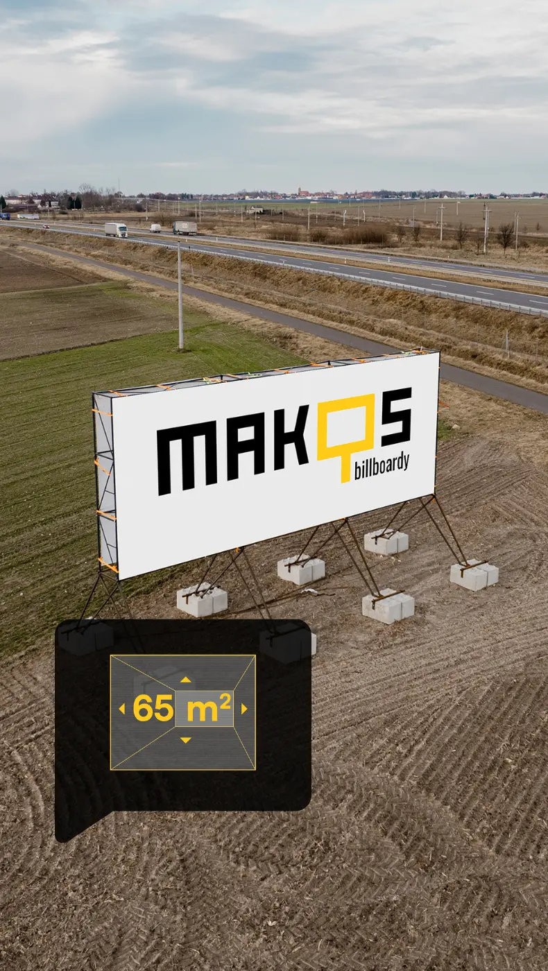 S-5 Pakówka (zachód, widok Wrocław - Poznań), 13 x 5 m. S-5 Pakówka (zachód, widok Wrocław - Poznań), 13 x 5 m.